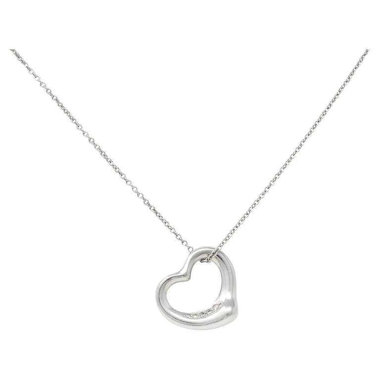 Tiffany Small Heart Pendant Size - 9 For Sale on 1stDibs