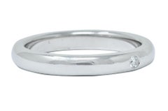 Elsa Peretti Tiffany & Co. Diamond Platinum Stacking Band Ring