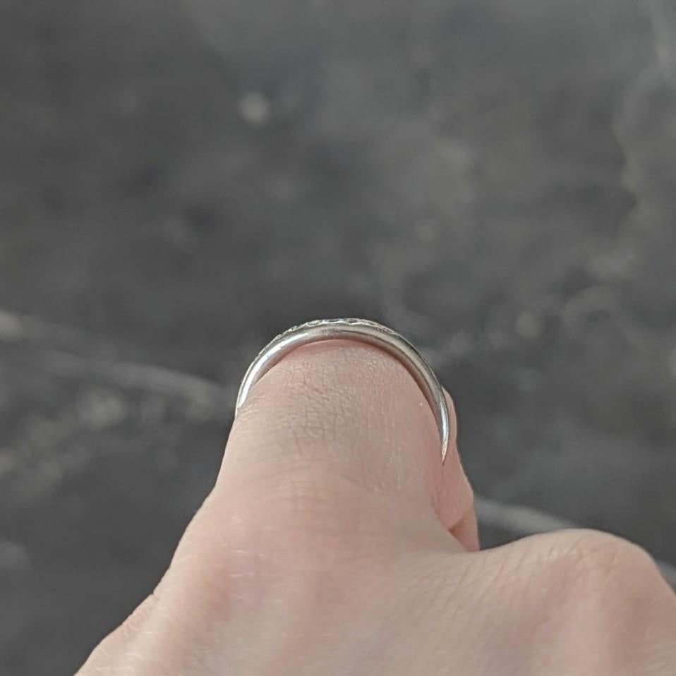 Elsa Peretti Tiffany & Co. Diamond Platinum Vintage Contour Wedding Band Ring For Sale 6