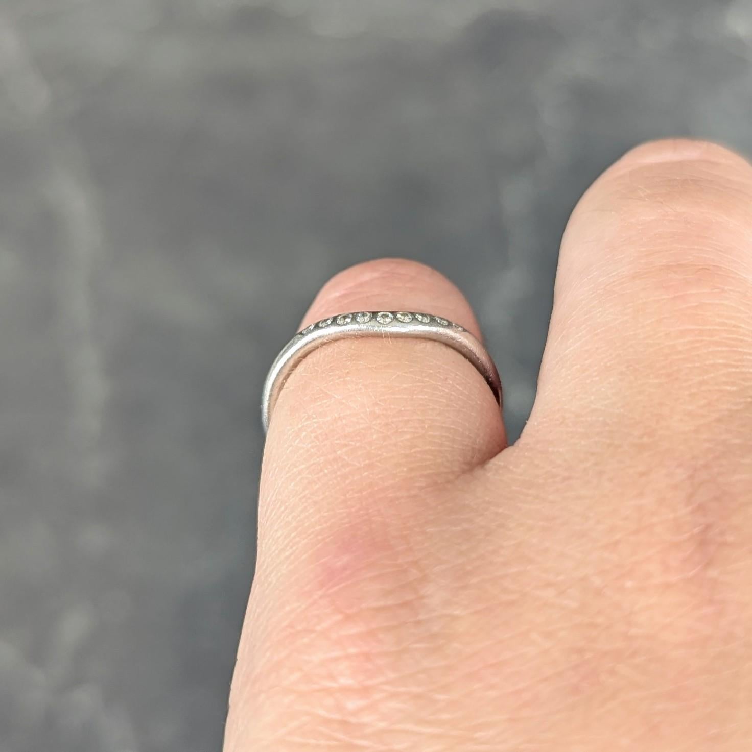 Elsa Peretti Tiffany & Co. Alianza Contorno Vintage Platino Diamante en venta 5