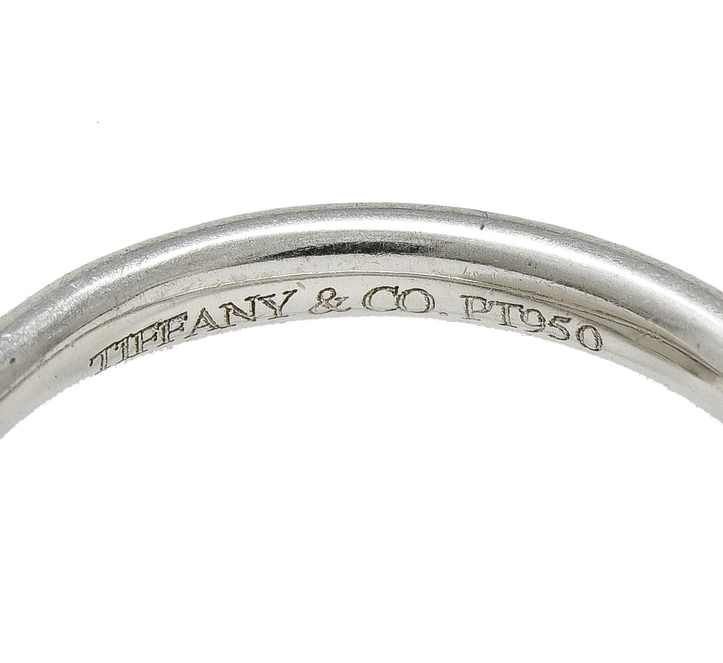 Elsa Peretti Tiffany & Co. Alianza Contorno Vintage Platino Diamante en venta 1