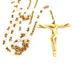 Elsa Peretti Tiffany & Co. Gold & Pearl Rosary