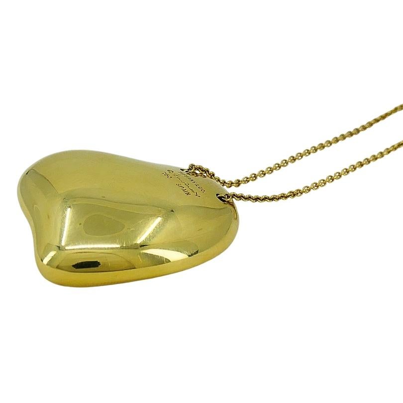 Elsa Peretti Tiffany & Co. Heart  Pendant 18K Gold  Necklace 1
