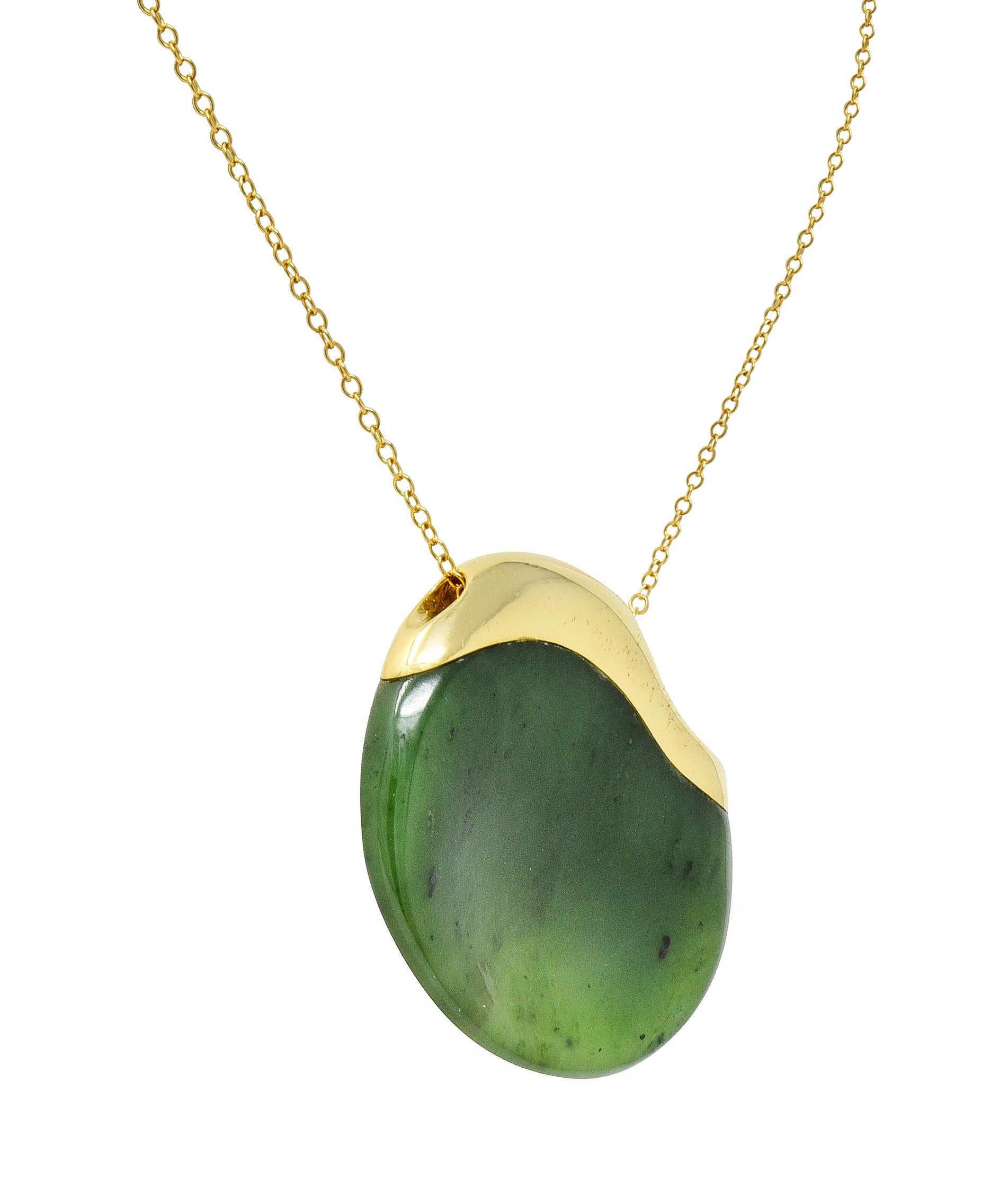 elsa peretti jade bean necklace