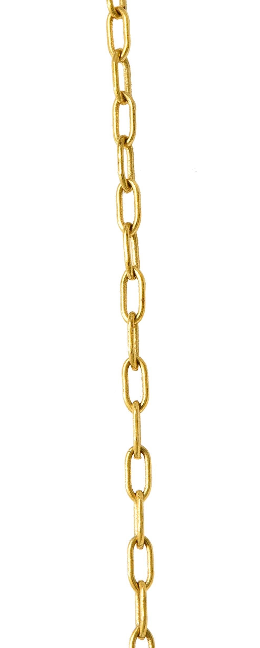 Elsa Peretti Tiffany & Co. Nephrite Jade 18 Karat Gold Perfume Bottle Necklace 5