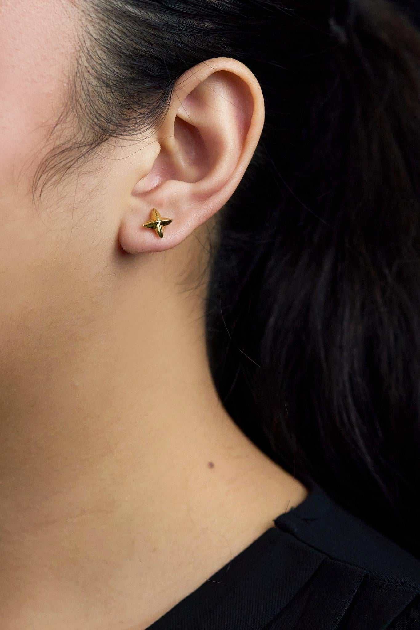 da uomo o donna Elsa Peretti for Tiffany & Co. Orecchini a perno Northern Star in oro giallo 18 carati in vendita