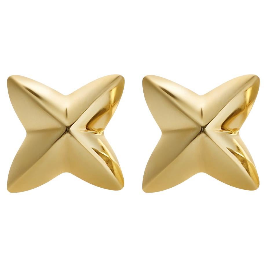 Elsa Peretti for Tiffany & Co. Orecchini a perno Northern Star in oro giallo 18 carati in vendita