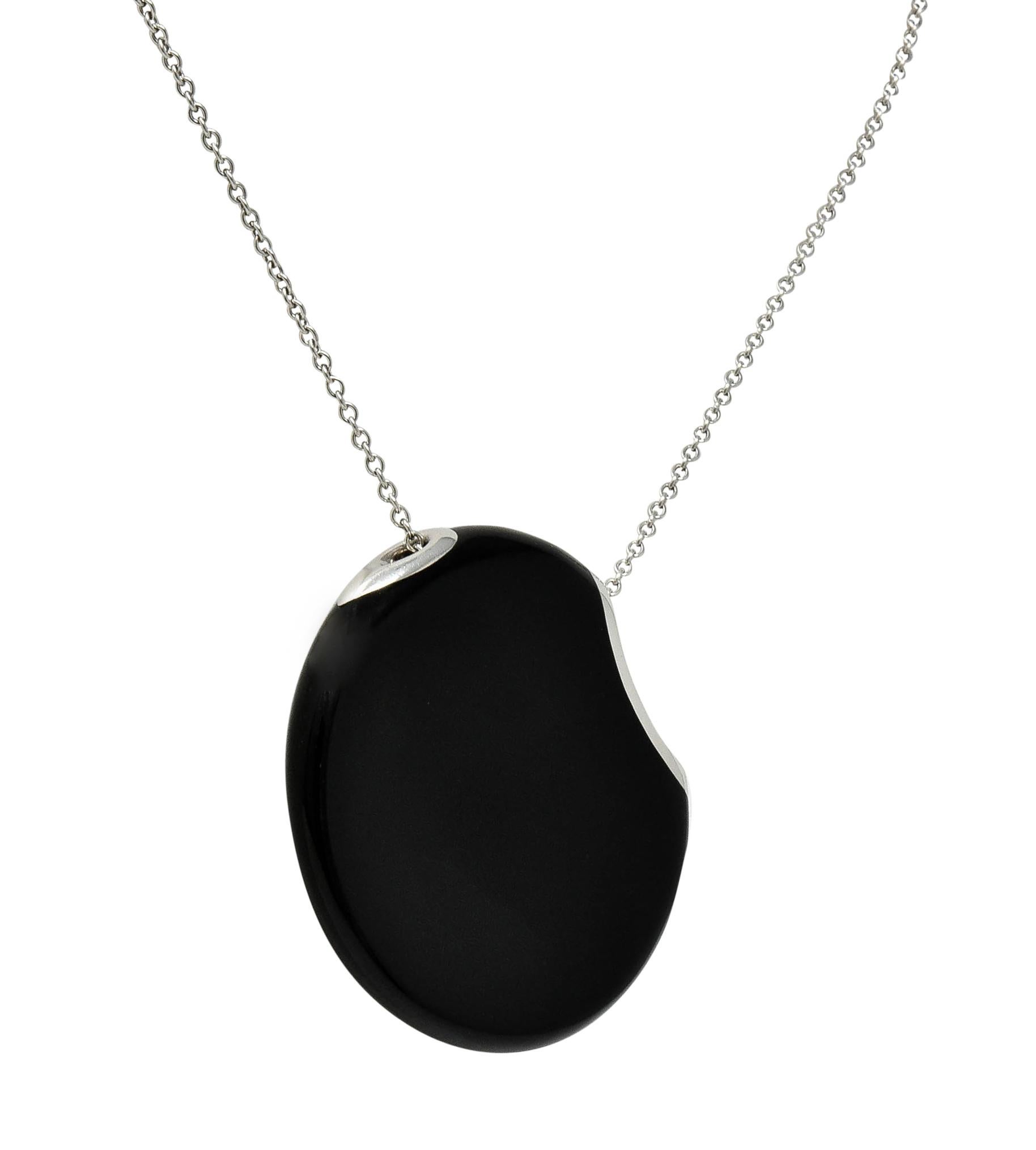 tiffany and co black onyx necklace
