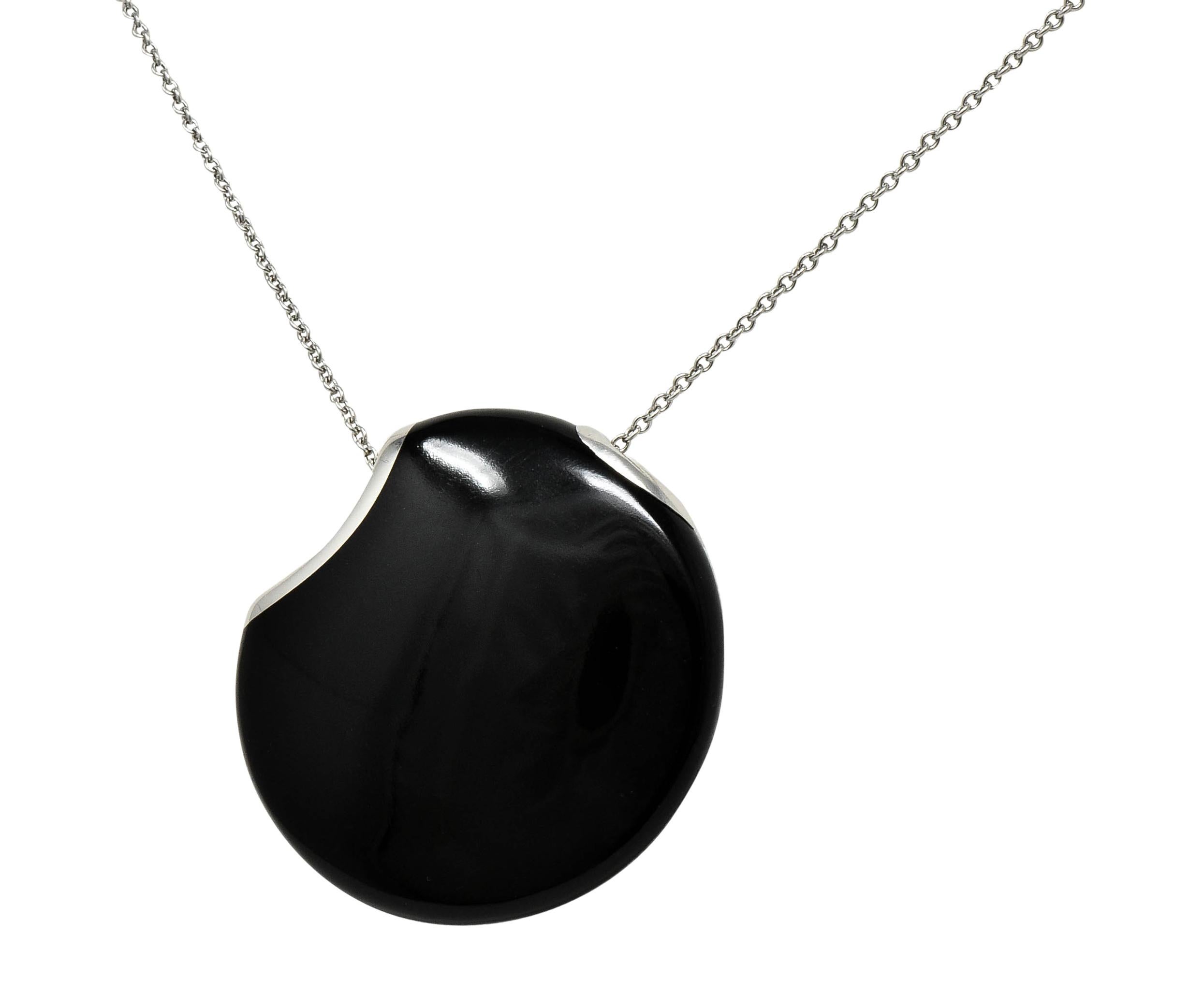 tiffany and co onyx necklace