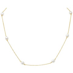 Elsa Peretti Tiffany & Co. Pearls by the Yard 18 Karat Gold Necklace