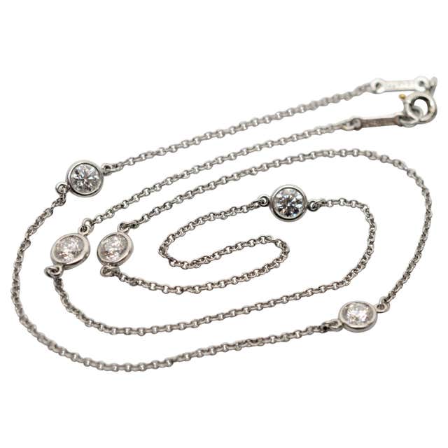 Platinum chain with diamond pendant price Clearance
