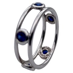 Elsa Peretti Tiffany & Co. Sapphire Platinum Ring