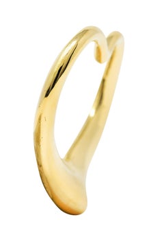 Elsa Peretti Tiffany & Co. Spain 18 Karat Gold 30.0 MM Open Heart Pendant