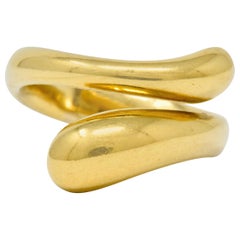 Elsa Peretti Tiffany & Co. Spanien 18 Karat Gold Teardrop Bypass Ring