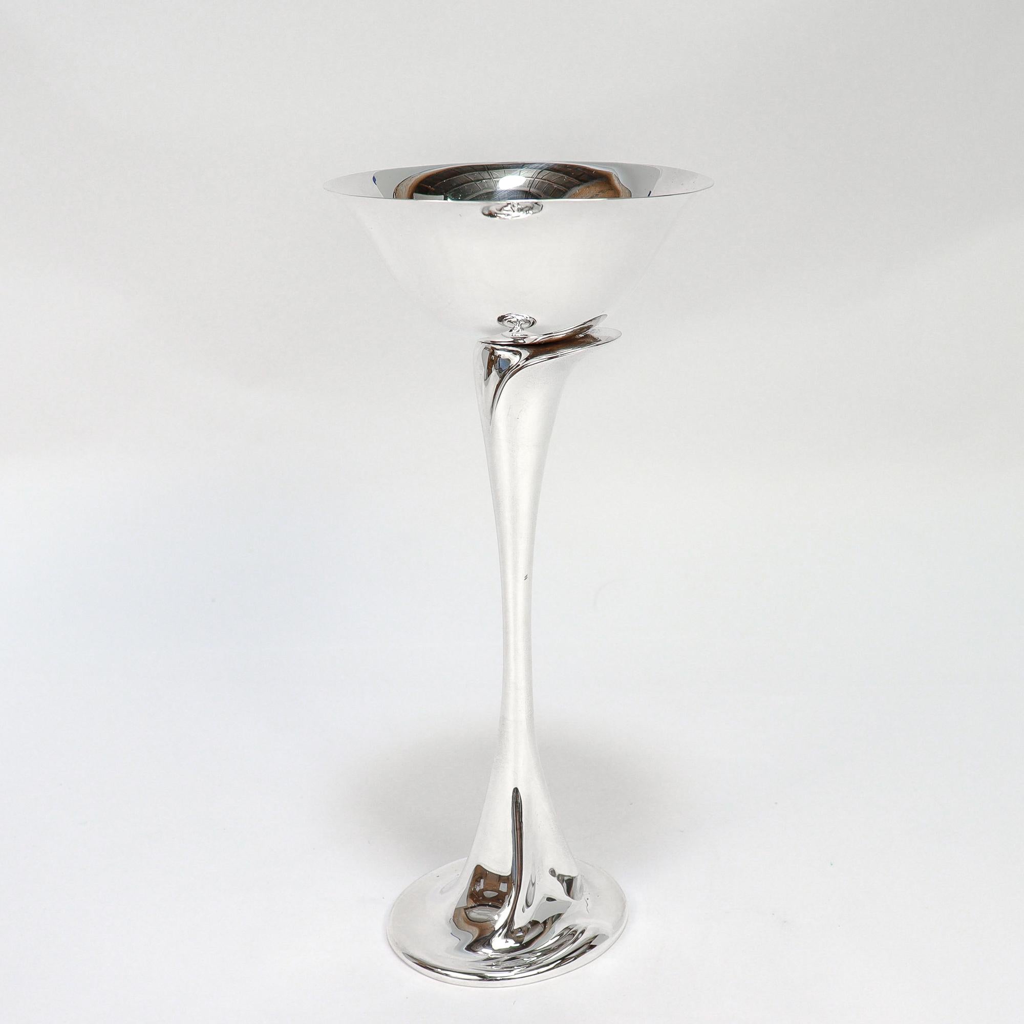 Moderno Elsa Peretti for Tiffany & Co. Bicchiere o stelo per champagne in argento sterling in vendita
