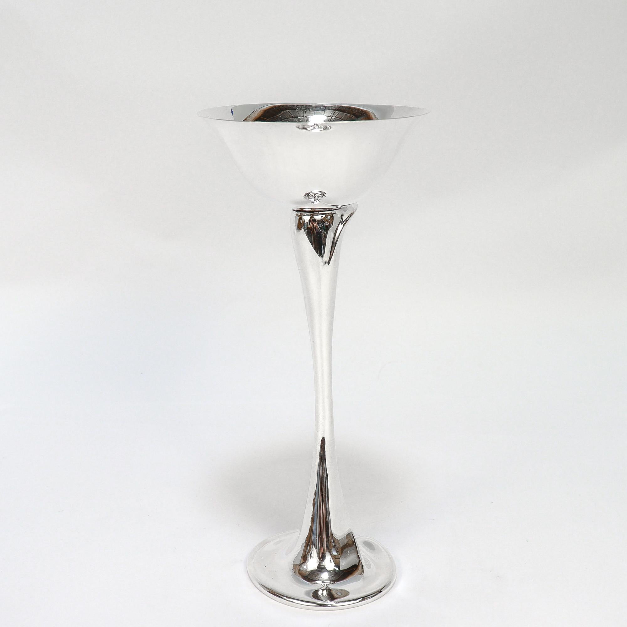 Elsa Peretti for Tiffany & Co. Bicchiere o stelo per champagne in argento sterling In condizioni buone in vendita a Philadelphia, PA