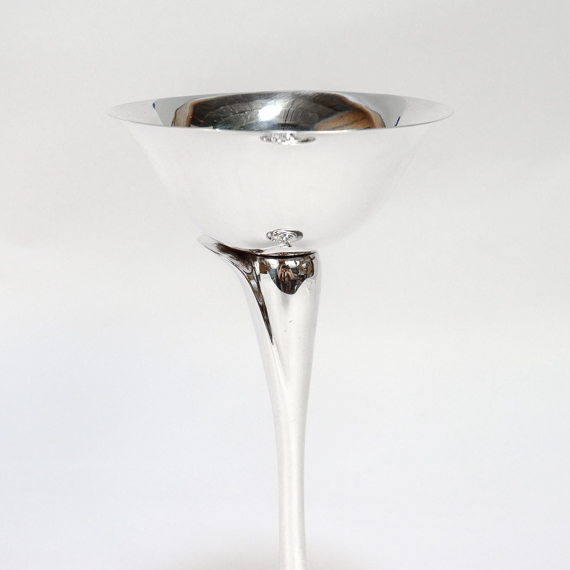 Elsa Peretti for Tiffany & Co. Bicchiere o stelo per champagne in argento sterling in vendita 2