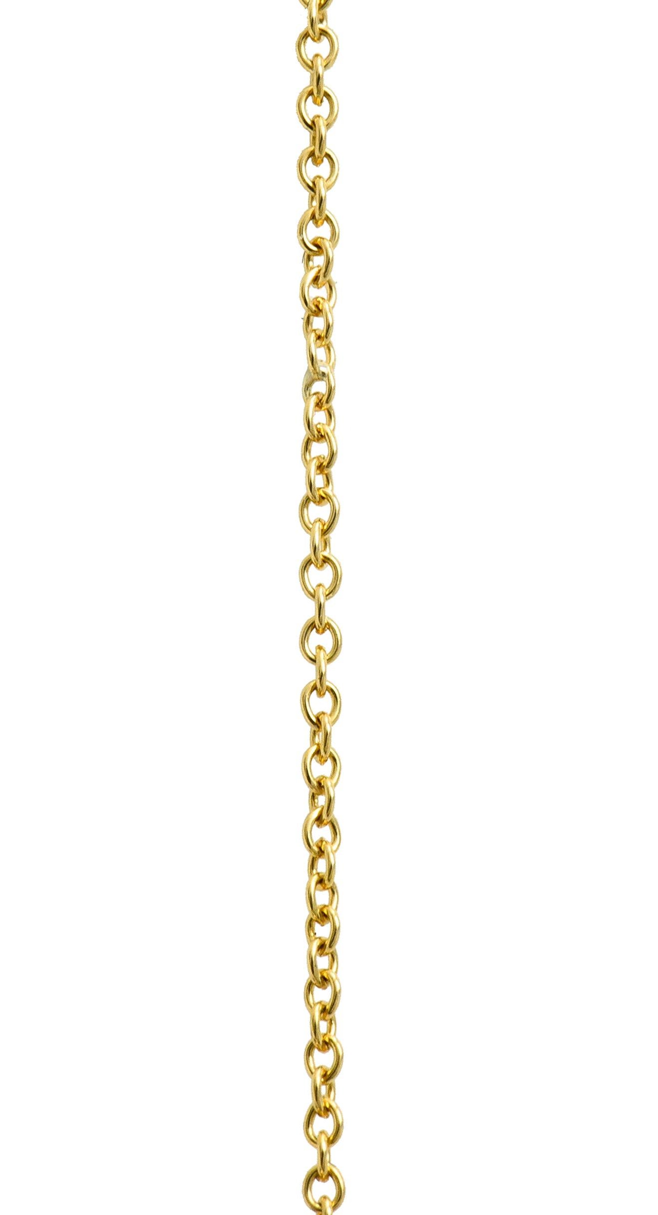 Elsa Peretti Tiffany & Co. Tiger Iron 18 Karat Gold Touchstone Pendant Necklace 3