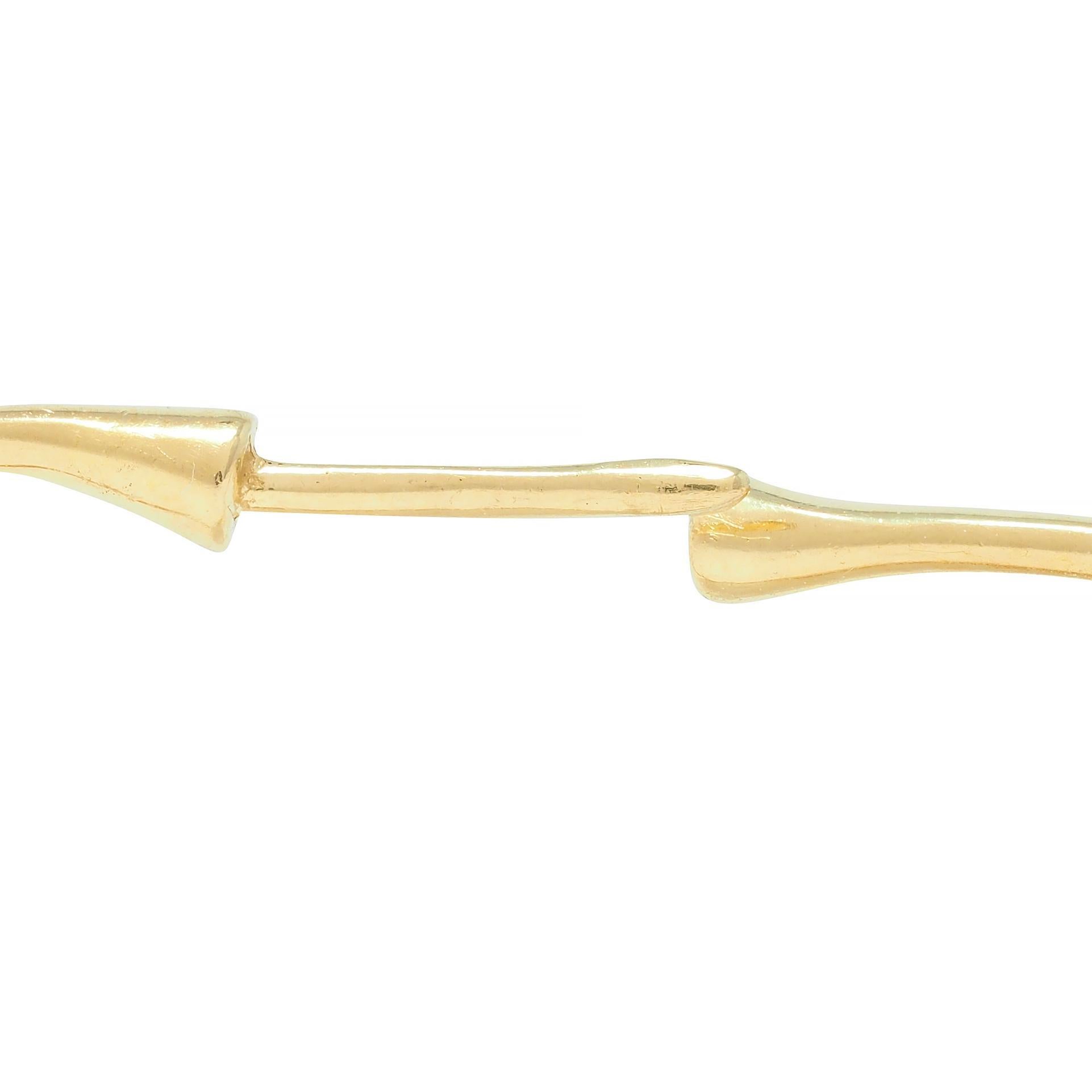 Elsa Peretti Tiffany & Co. Vintage 18 Karat Yellow Gold Open Heart Hoop Earrings 2
