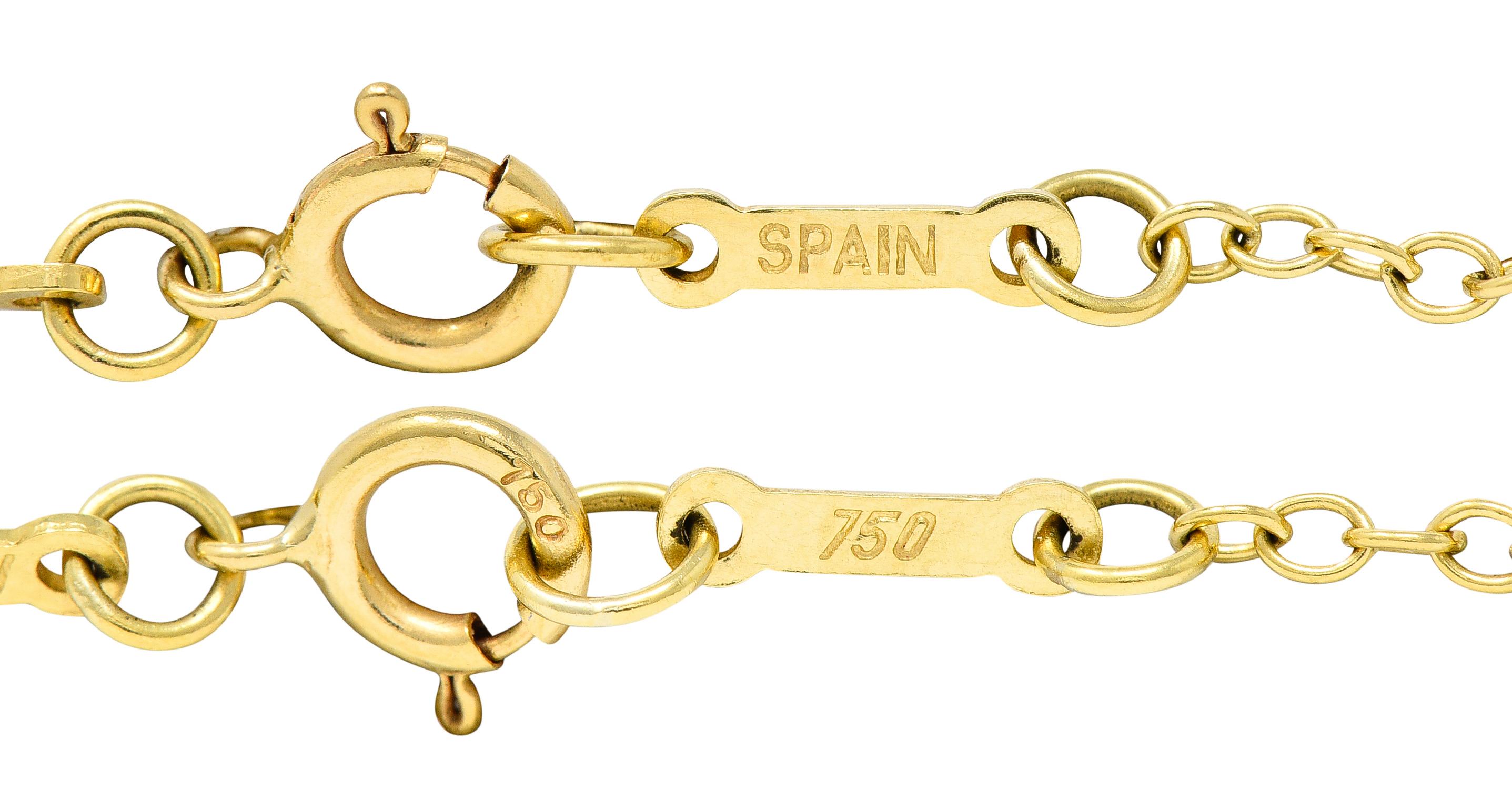 Elsa Peretti Tiffany & Co. Vintage Lapis 18 Karat Yellow Gold Touchstone Ring 3