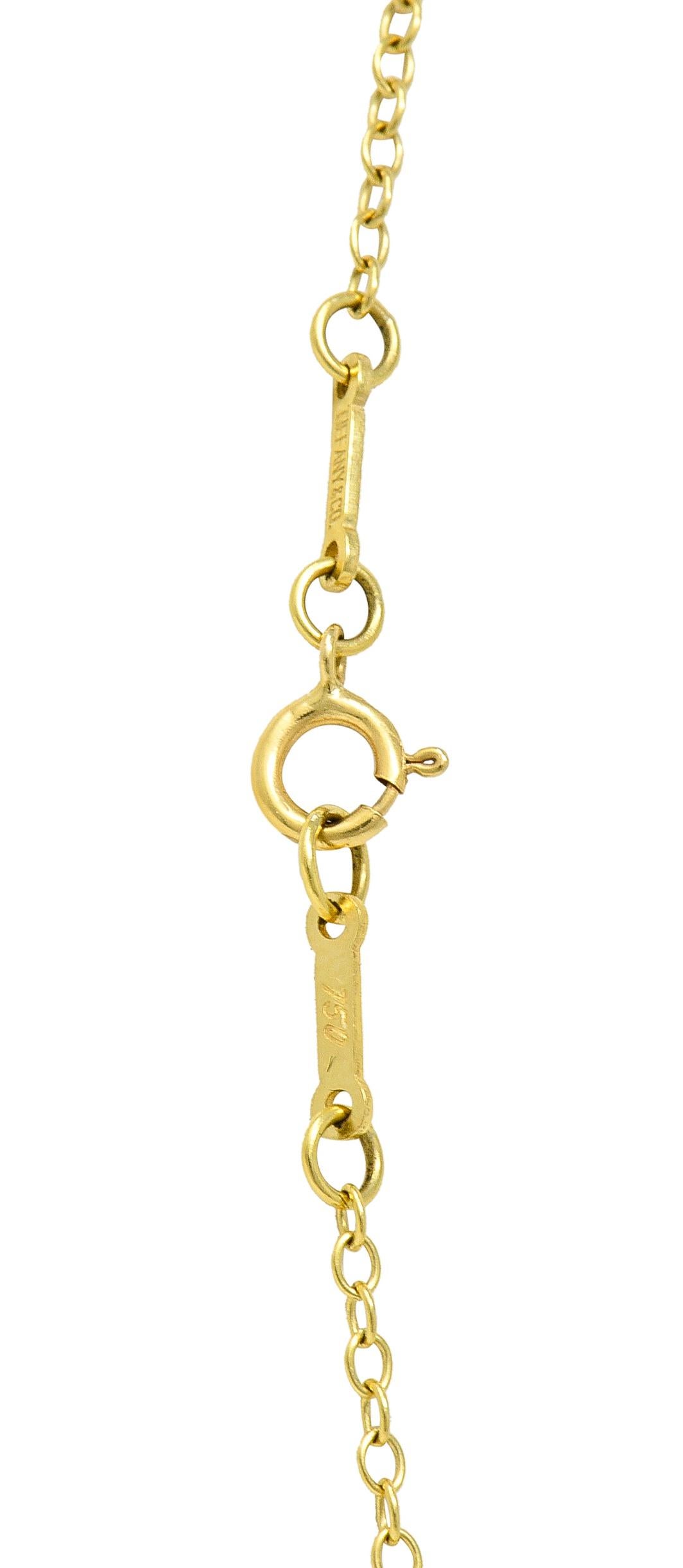 Women's or Men's Elsa Peretti Tiffany & Co. Vintage Lapis 18 Karat Yellow Gold Touchstone Ring
