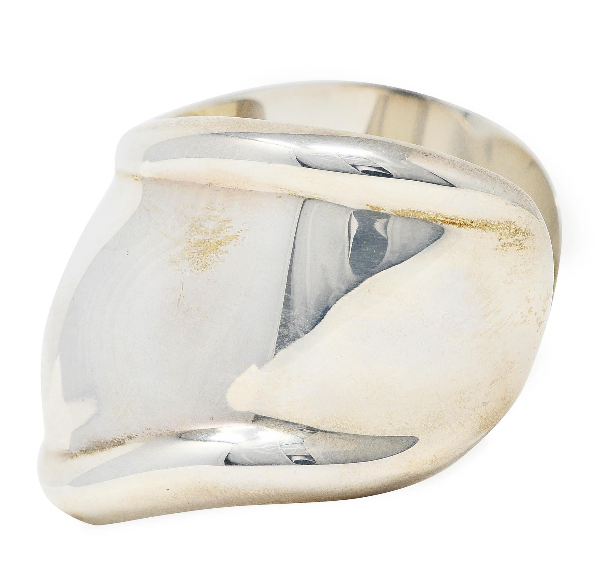 Contemporary Elsa Peretti Tiffany & Co. Vintage Sterling Silver 38 MM Small Bone Cuff Bracele