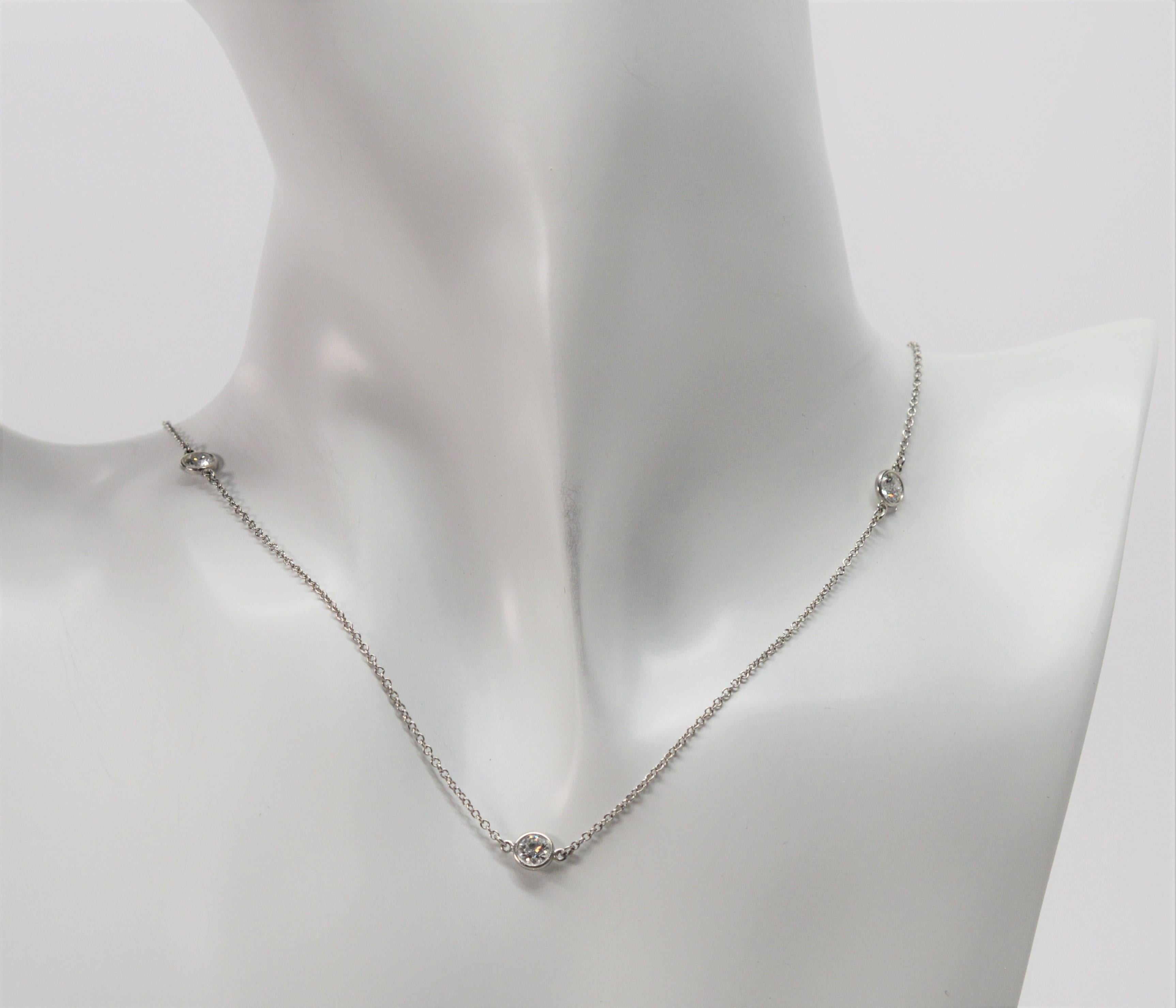 tiffany platinum necklace chain