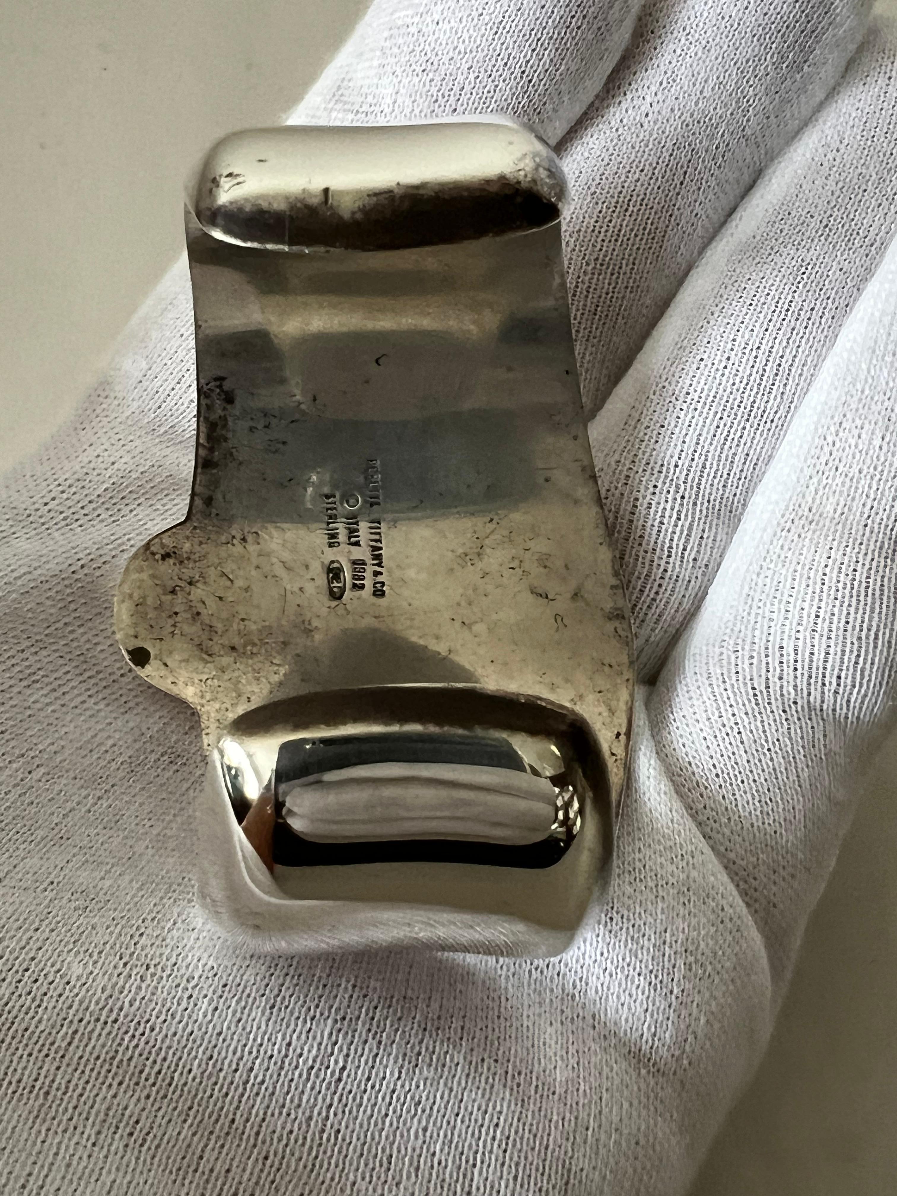 Elsa Peretti Tiffany Polished Sterling Cuff Bracelet 1982 For Sale 6