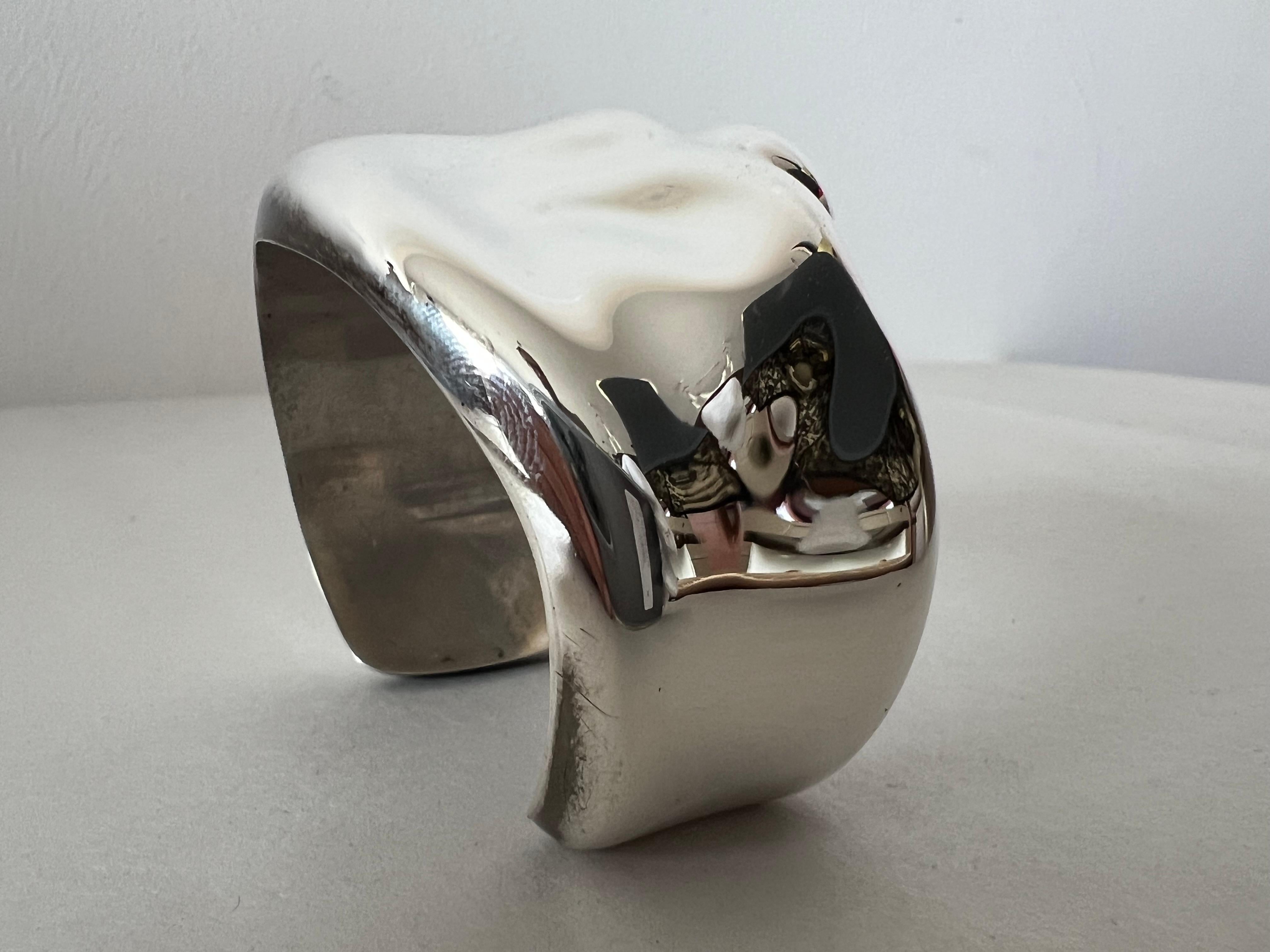 Elsa Peretti Tiffany Polished Sterling Cuff Bracelet 1982 For Sale 3