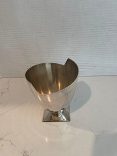 Elsa Rady postmodern silver plate vase