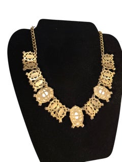 Elsa Schiaparelli Schwarz-weiße Cabochon-Halskette, 1950er Jahre