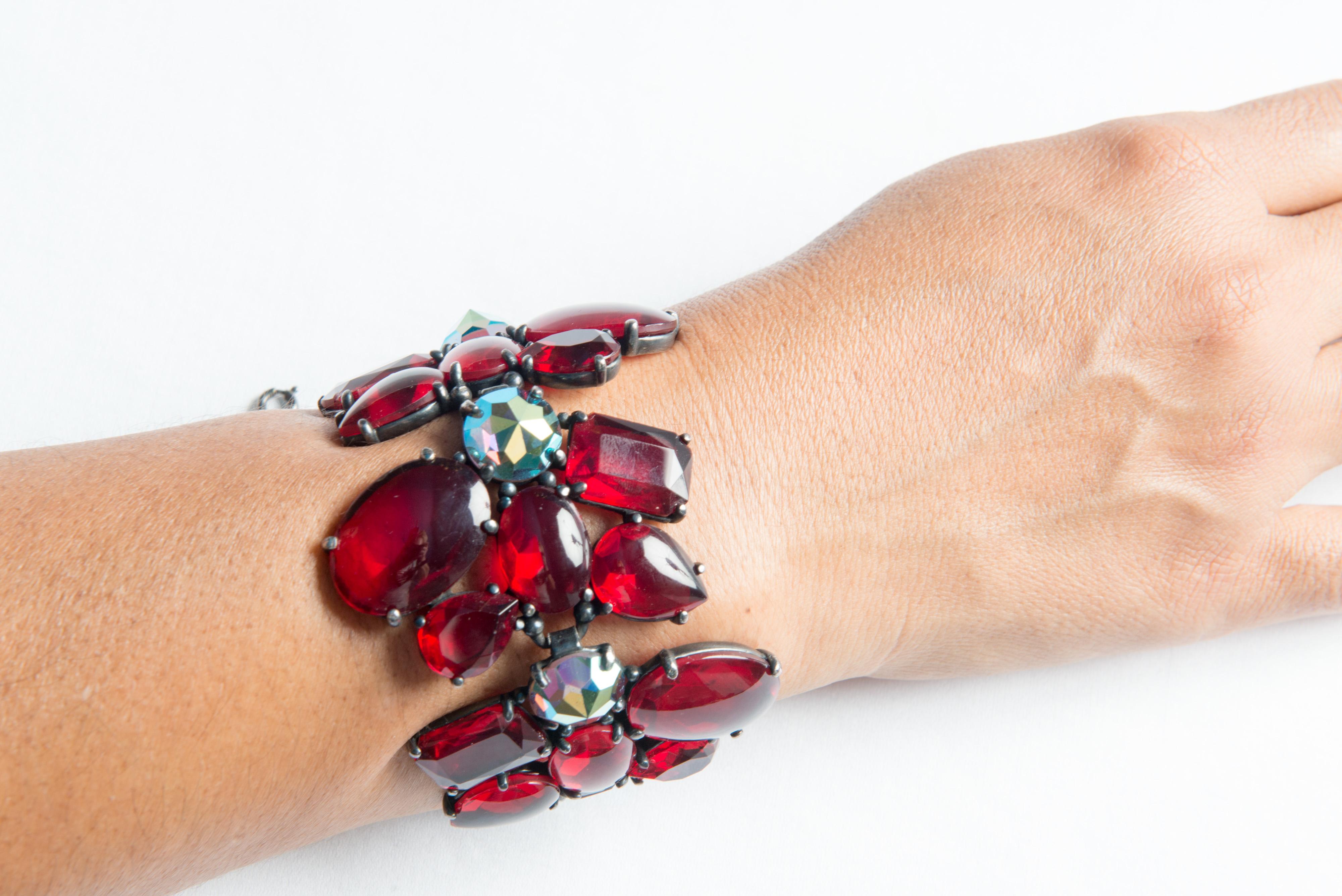 Elsa Schiaparelli-Armband, Ohrringe-Set Damen