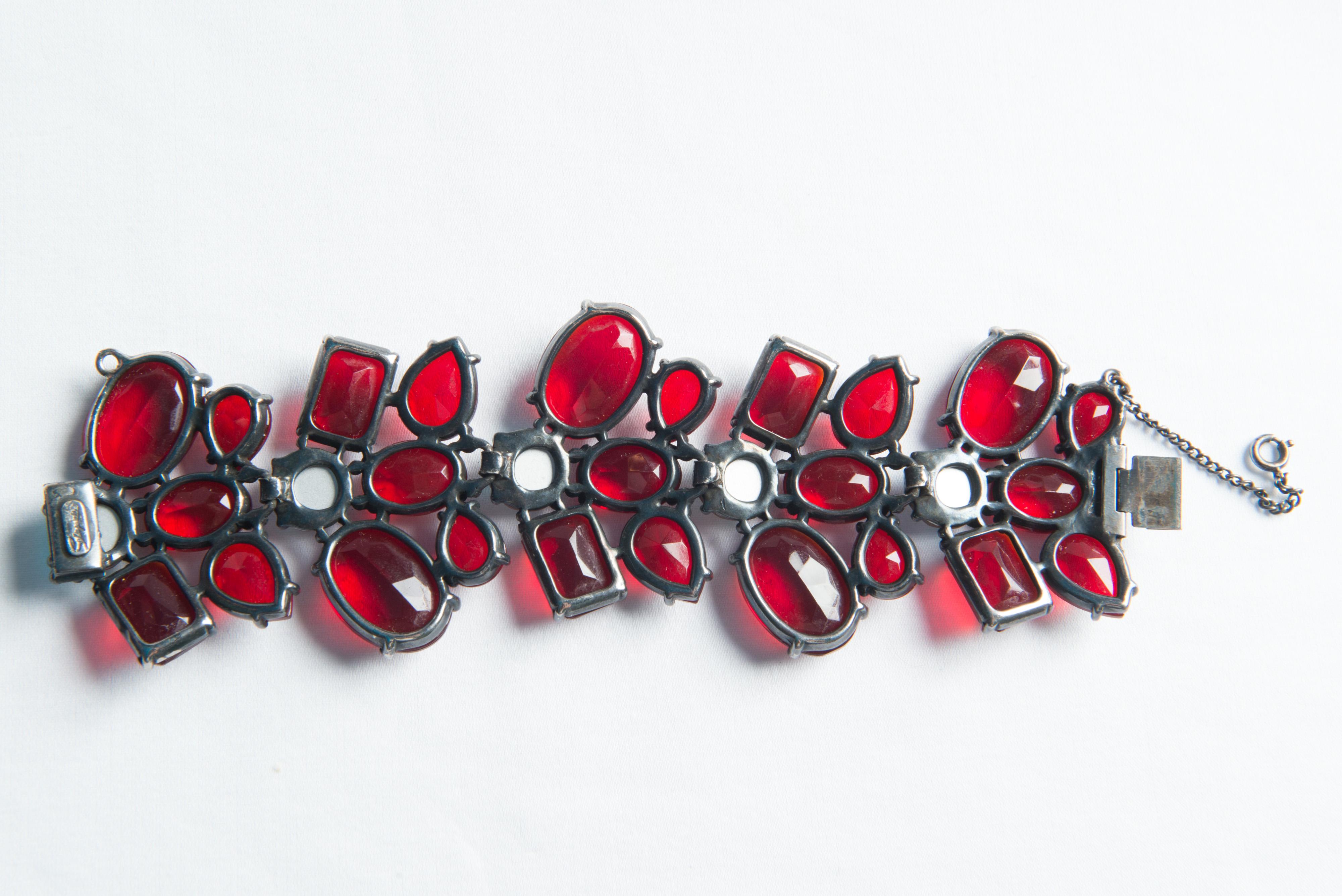 Elsa Schiaparelli Bracelet, Earrings Set For Sale 1