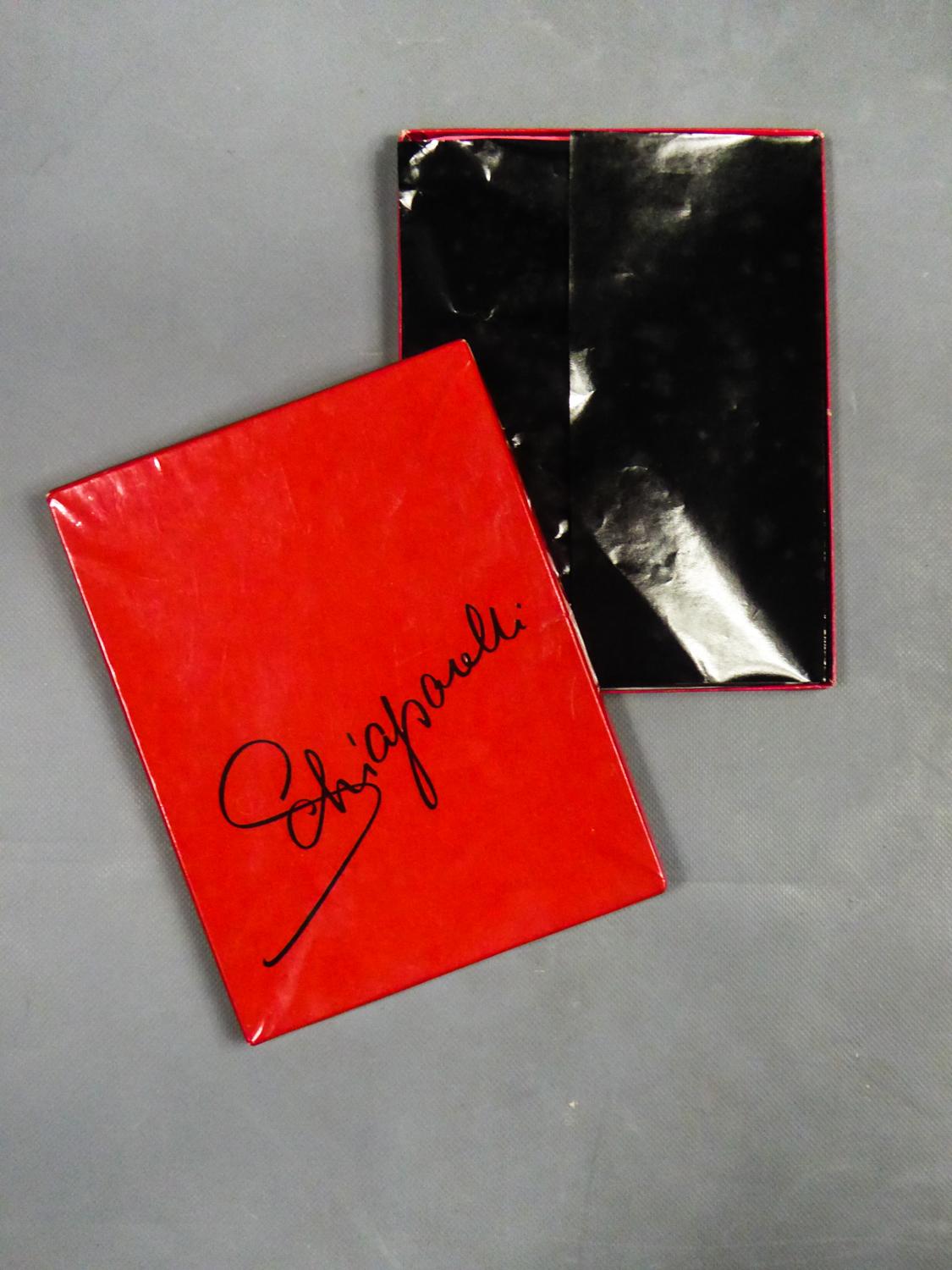 Elsa Schiaparelli Pair of Stockings and Its Original Box Circa 1958  In Good Condition For Sale In Toulon, FR