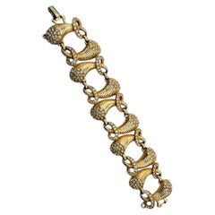 Elsa Schiaparelli Vintage-Armband „Cornucopia“ mit Kristallen, 1950er Jahre