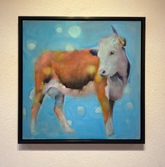 "Bubbles" (2025) Expressionist Animal Portrait, Original Oil Painting