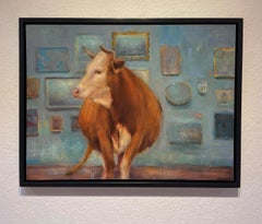 "Mr. Hitchcock" (2025) Expressionist Animal Portrait, Original Oil Painting