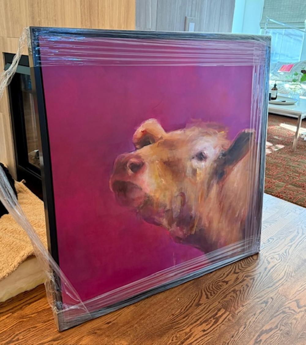 Peppercorn 111 (2024) Expressionist Animal Portrait, Original Oil Painting For Sale 3