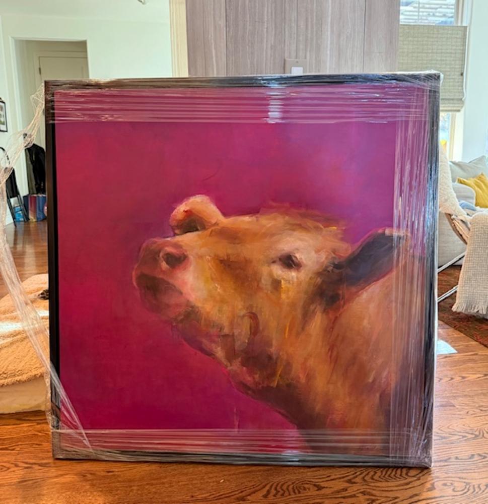 Peppercorn 111 (2024) Expressionist Animal Portrait, Original Oil Painting For Sale 5