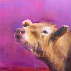 Peppercorn 111 (2024) Expressionist Animal Portrait, Original Oil Painting