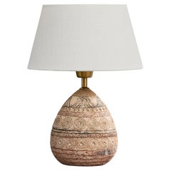 Elsi Borelius, Table Lamp, Ceramic, Brass, Sweden, 1970s Elsi Borelius, Table Lamp, Ceramic, Brass, Sweden, 1970s
