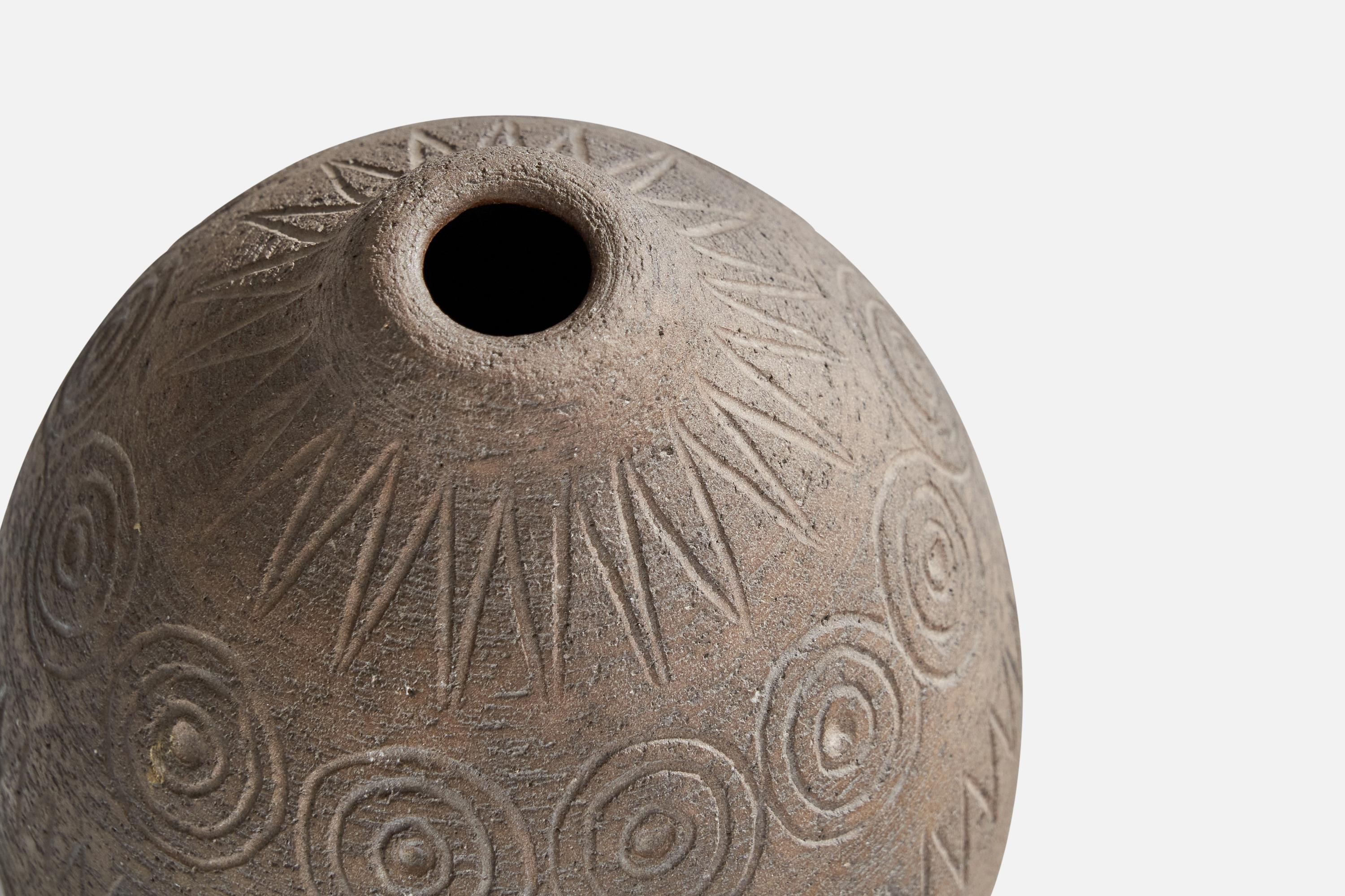 Céramique Elsi Borelius, vase, céramique, Suède, 1970 en vente