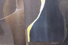 Three Black Vases (abstract expressionist still life)