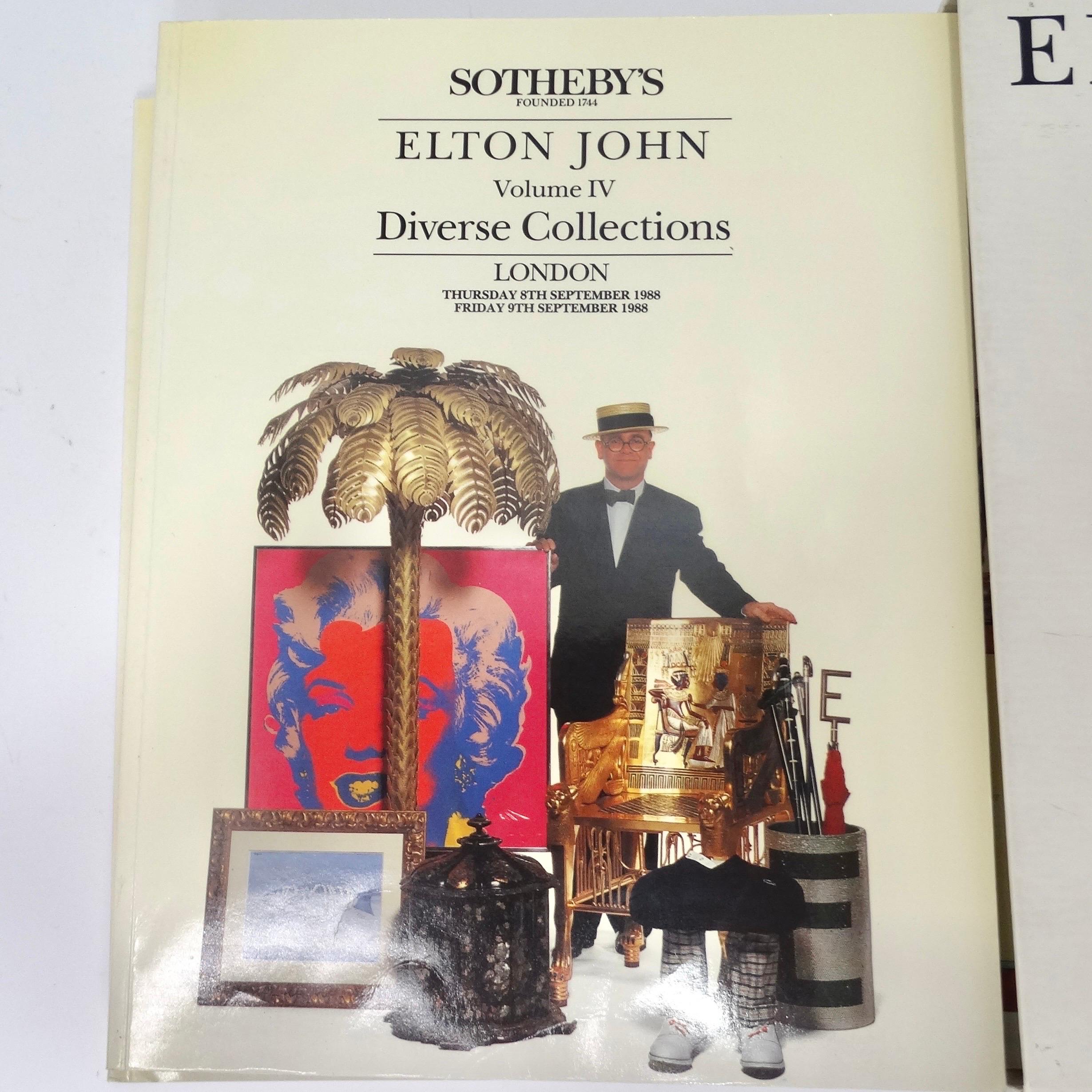 Women's or Men's Elton John 1988 Sothebys Book Collection For Sale