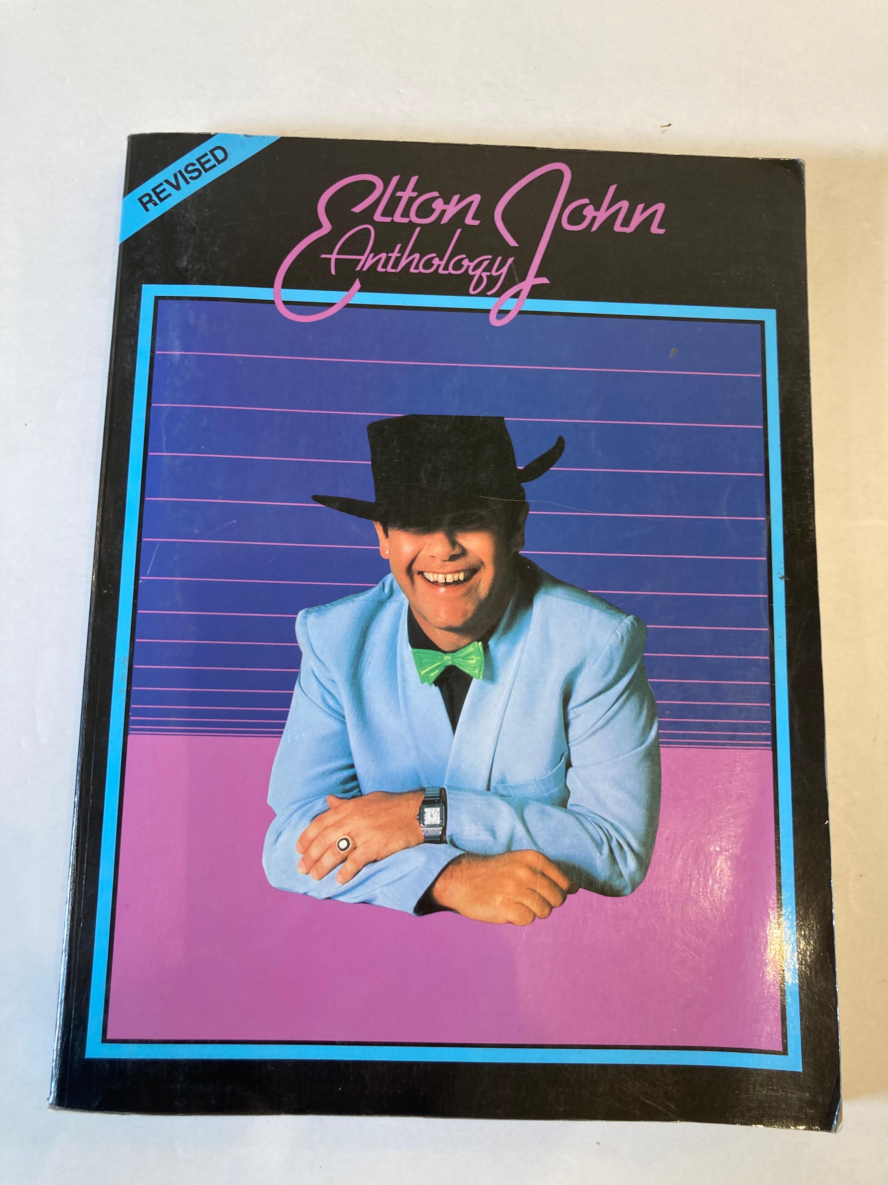 Elton John Anthology, Piano, Vocal, Guitar By John, Elton First published in 1969
Title Elton John Anthology. Piano, Vocal, Guitar.
Author John, Elton
Soft cover.
Book condition used - fine copy.
Reedition revised in 1982
Copyright 1969 Dick James