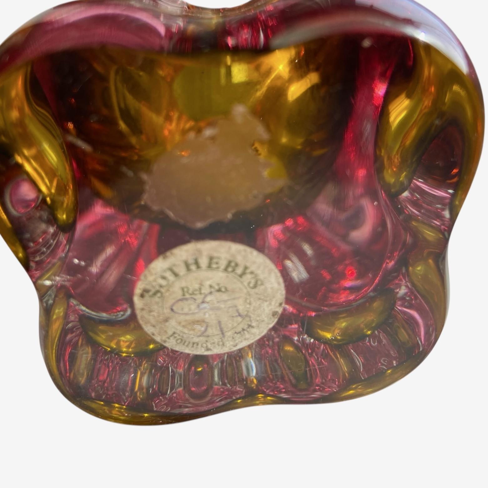 20th Century Elton John Collection, a Mid-Century Art Glass Vase, from Sotheby's sale 1988 For Sale