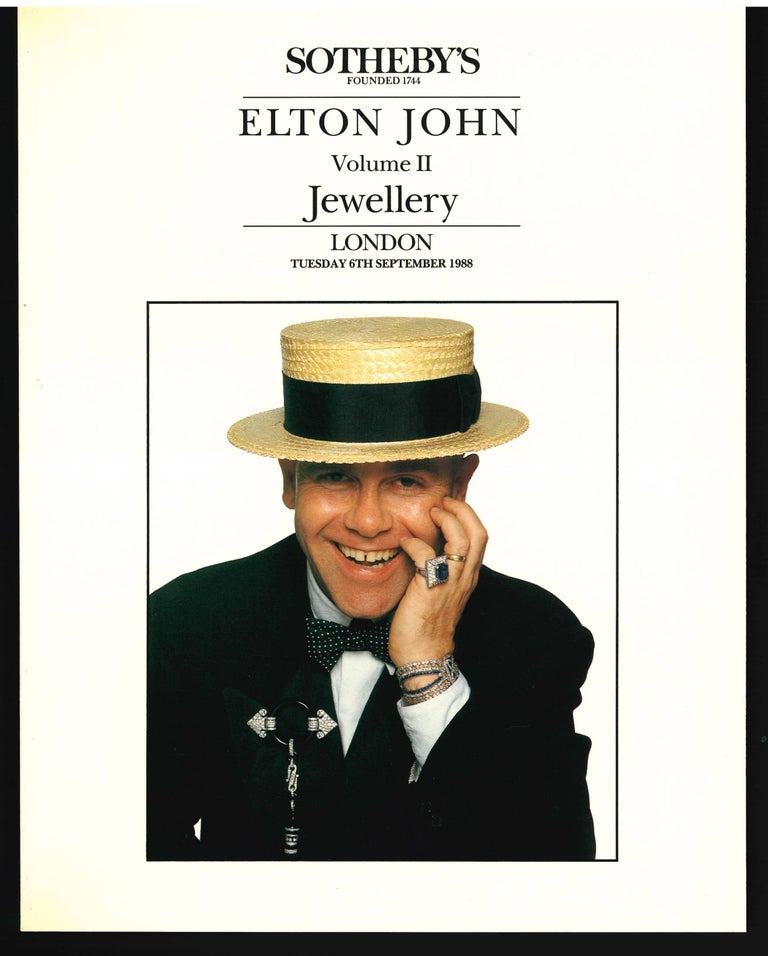 "Elton John," Sotheby's Sale 1988 FourVolume Catalogue For Sale at 1stDibs