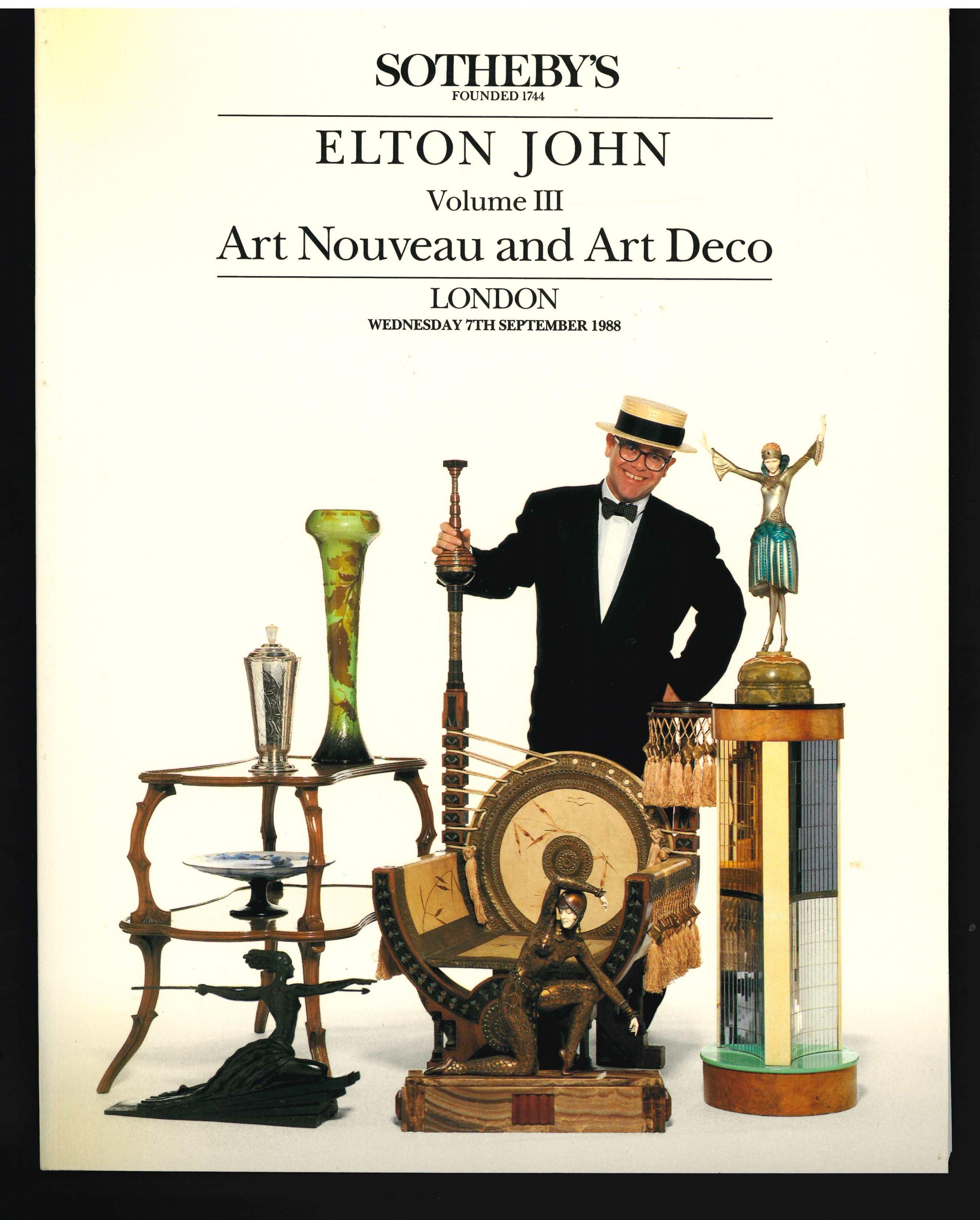Elton John Sotheby's Sale 1988 Four-Volume Catalogue(Book) In Good Condition For Sale In North Yorkshire, GB
