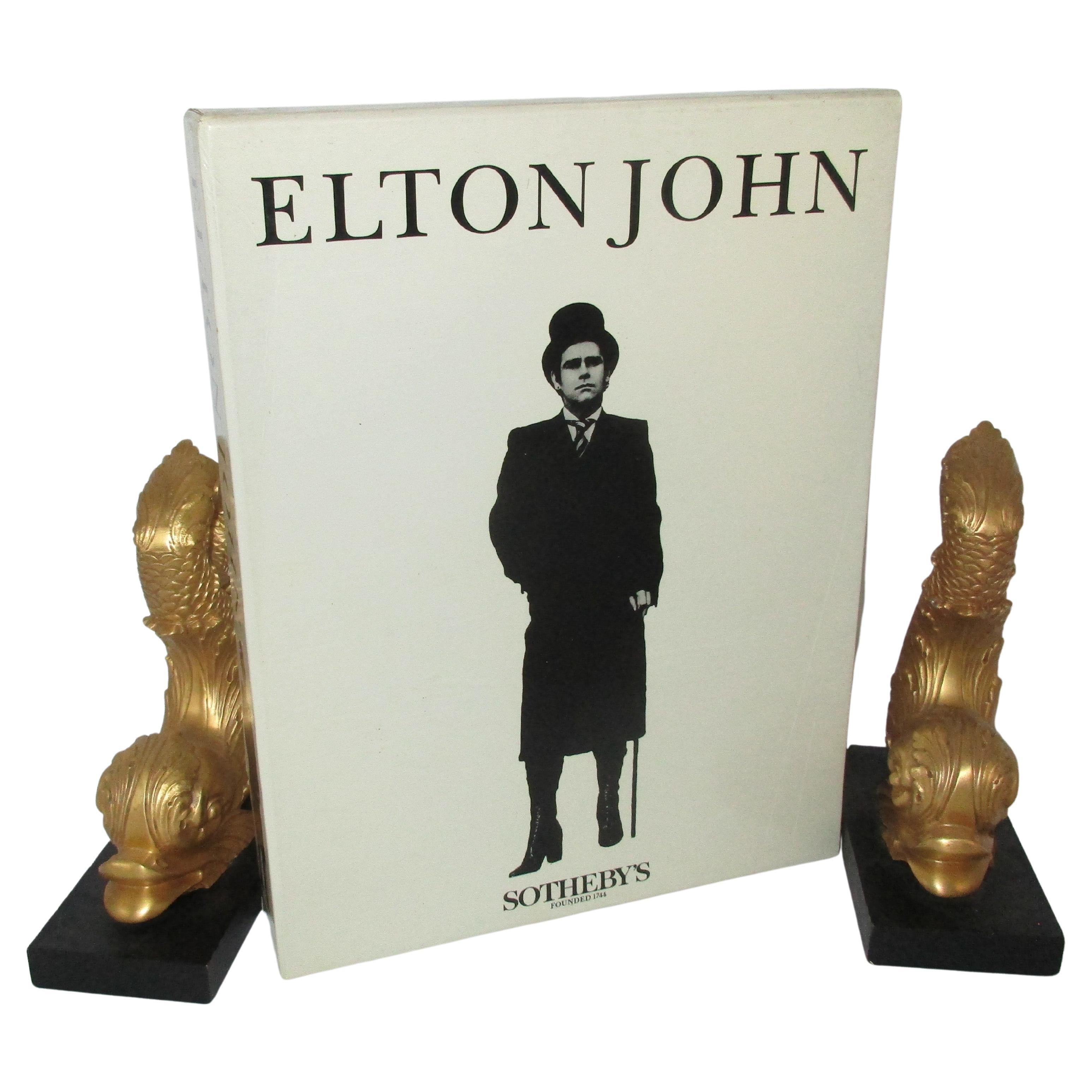 Catalogue en quatre volumes (livre) de la vente Elton John Sotheby's, 1988