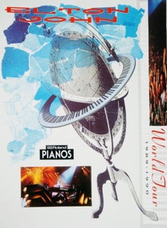 Elton John - World Tour Original Poster, 1989